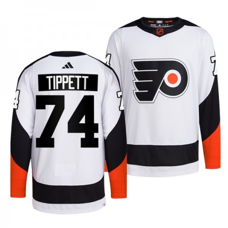 Philadelphia Flyers Dresy Owen Tippett 74 Adidas 2022-23 Bílý Reverse Retro 2.0 Authentic - Pánské Philadelphia Flyers Dresy Owen Tippett 74 Adidas 2022-23 Bílý Reverse Retro 2.0 Authentic - Pánské